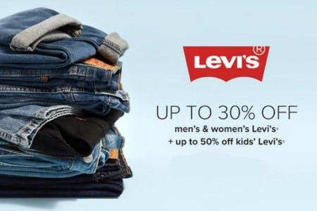 Up to 30% Off Men's & Women's Levi's