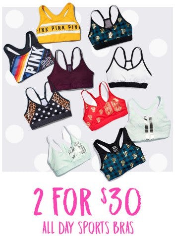 2 for $30 All Day Sports Bras