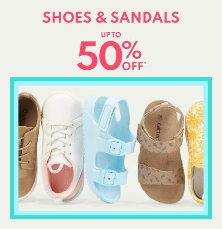 Shoes & Sandals Up to 50% Off from Carter's