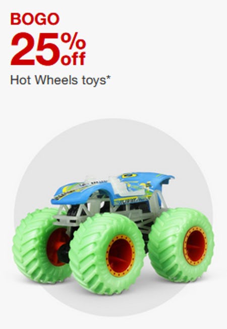 BOGO 25% Off Hot Wheels Toys from Target