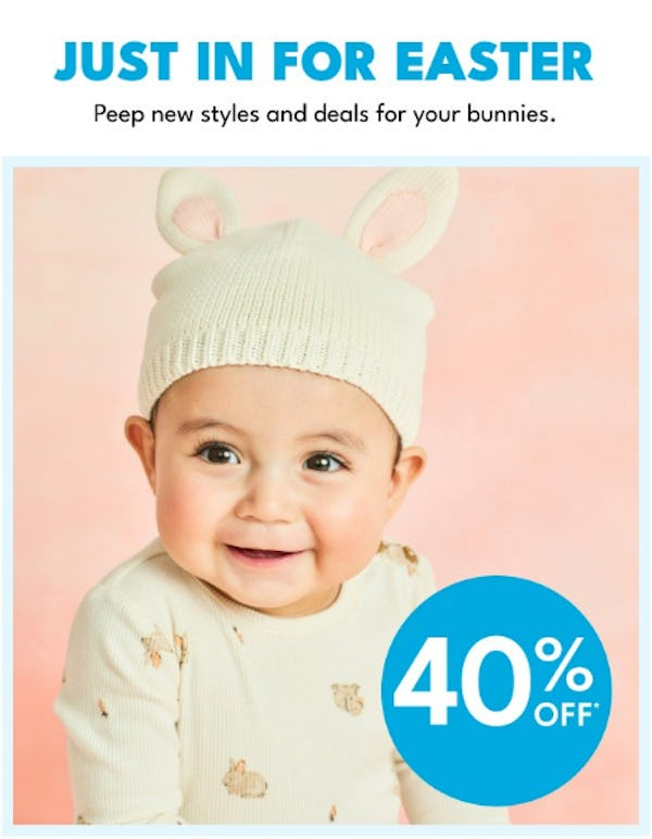 Just In For Easter 40% Off