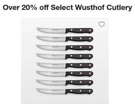 Over 20% Off Select Wusthof Cutlery