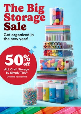 50% Off All Craft Storage by Simply Tidy