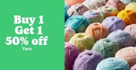 Buy 1, Get 1 50% Off Yarn