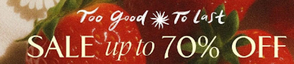 Sale Up to 70% Off