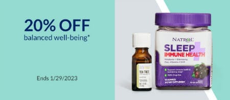 20% Off Balanced Well-Being