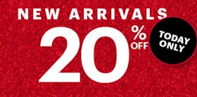 20% off New Arrivals