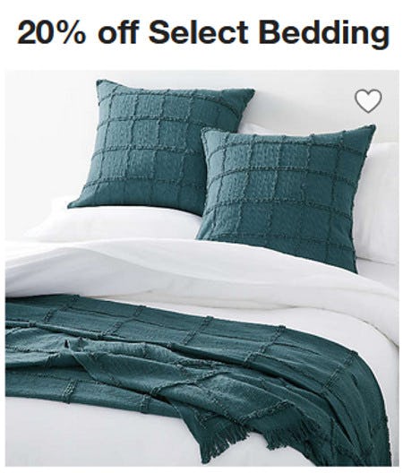 20% Off Select Bedding