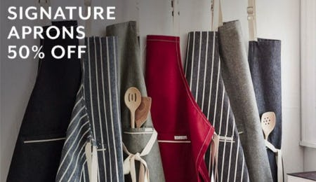 Signature Aprons 50% Off from Sur La Table