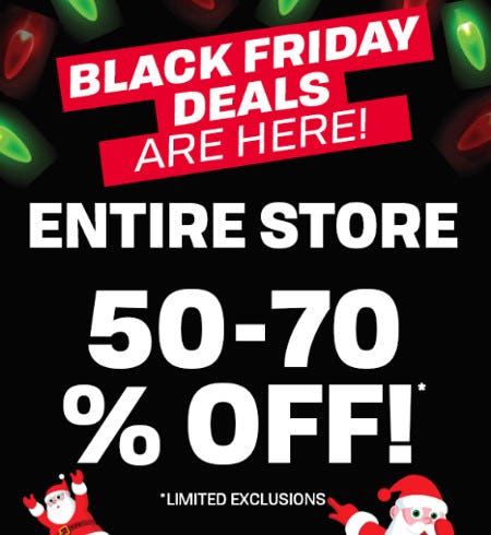 Entire Store 50-70% Off