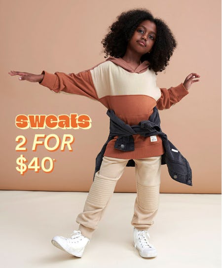 2 for $40 Sweats from Cotton On Kids