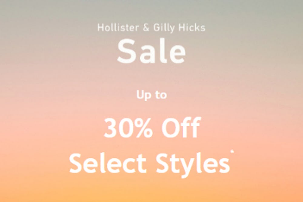 Hollister & Gilly Hicks Sale