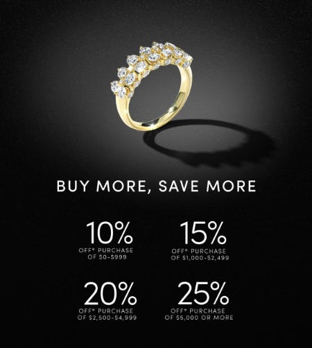 Buy More, Save More from Jared Galleria of Jewelry