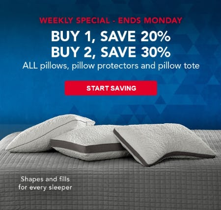 Buy More, Save More on Pillows from Sleep Number