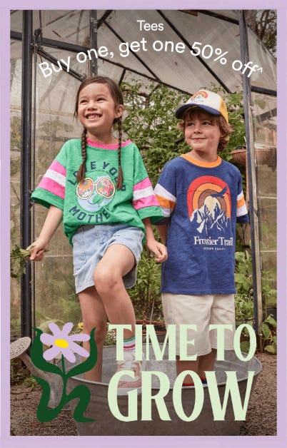 Buy One, Get One 50% Off Tees from Cotton On Kids