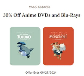 30% Off Anime DVDs and Blu-Rays