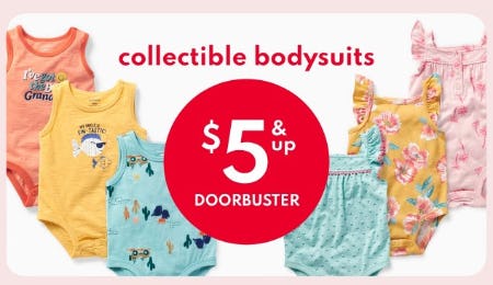 Collectible Bodysuits $5 & Up Doorbuster from Carter's Oshkosh
