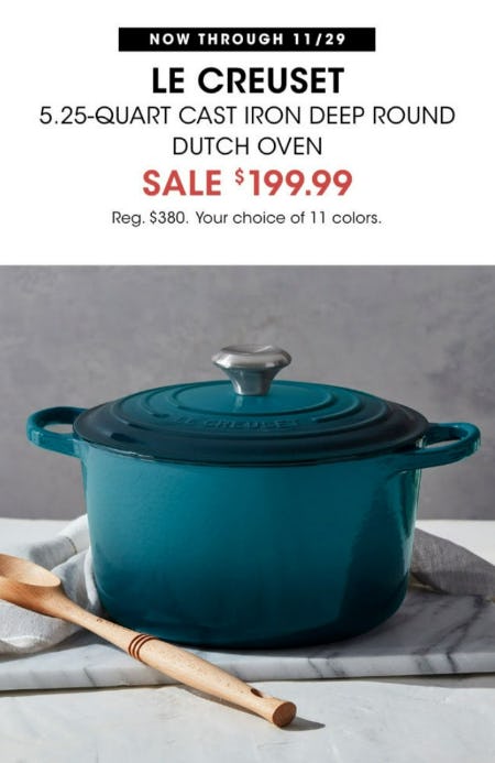 Le Creuset Sale $199.99 from Bloomingdale's