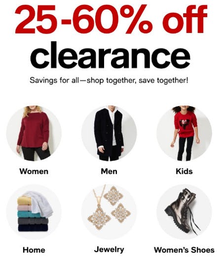 25-60% Off Clearance