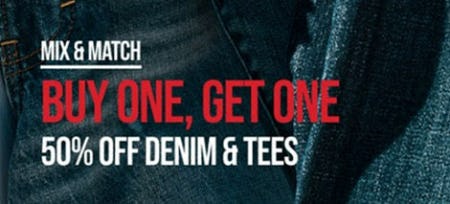 Buy One, Get One 50% Off Denim & Tees from Lucky Brand Jeans