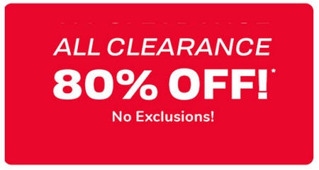 All Clearance 80% Off