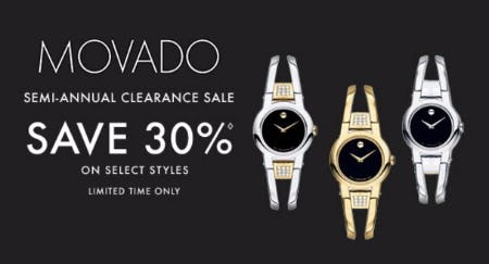 Movado semi 2024 annual sale