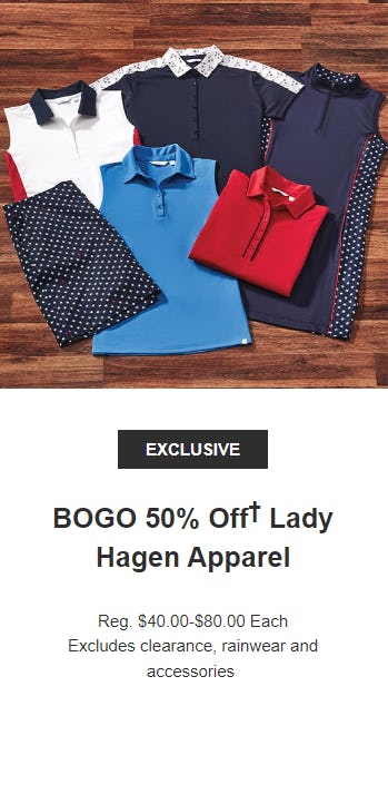 BOGO 50% Off Select Walter Hagen Polos 