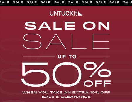 Sale on Sale - Up to 50% Off from UNTUCKit