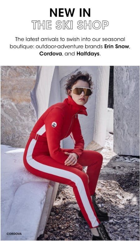 New In The Ski Shop from Bloomingdale's