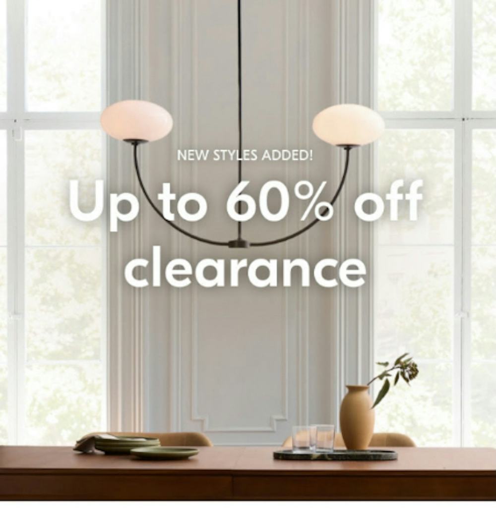 Up to 60% Off Clearance