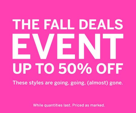 The Fall Deals Event: Up to 50% Off from Victoria's Secret