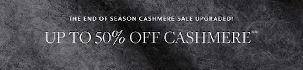 Up to 50% off Cashmere