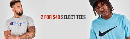 2 for $40 Select Tees from Finish Line