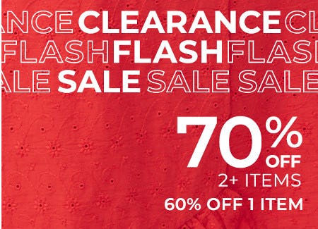 Clearance Flash Sale from Lane Bryant