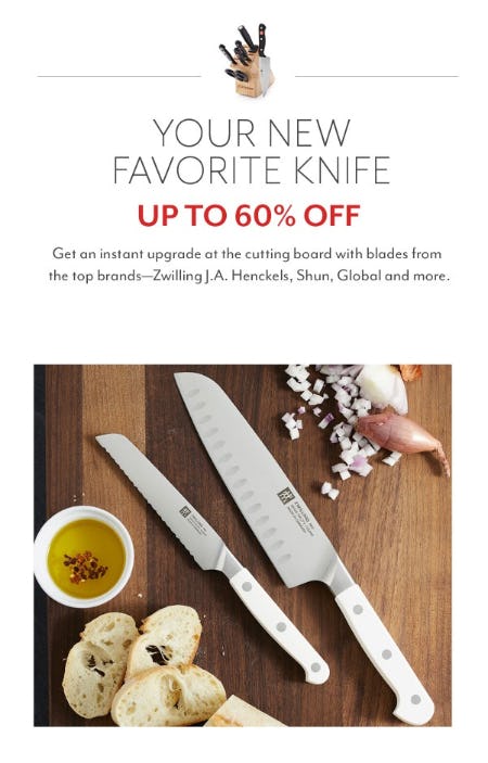 Up to 60% Off Knives Sale from Sur La Table