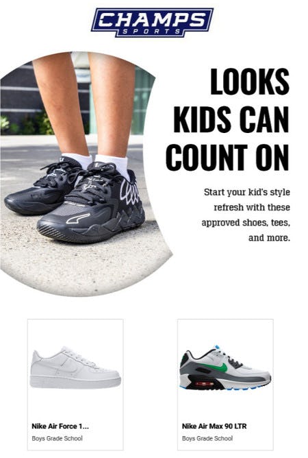 Women and Kids’ Seasonal Must-Haves from Champs Sports/Champs Women