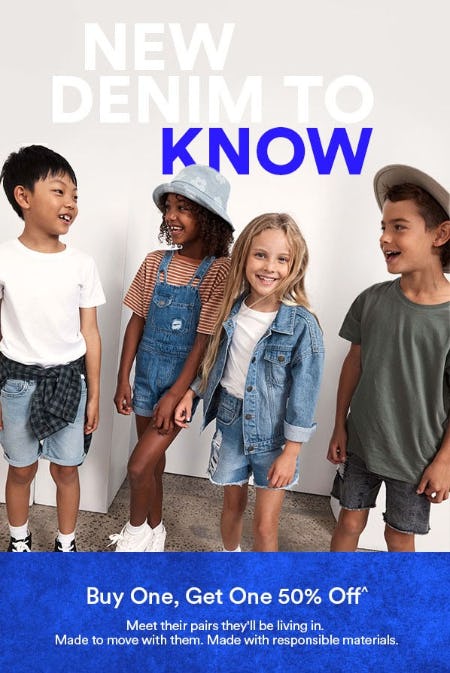 Buy One, Get One 50% Off Denim from Cotton On Kids