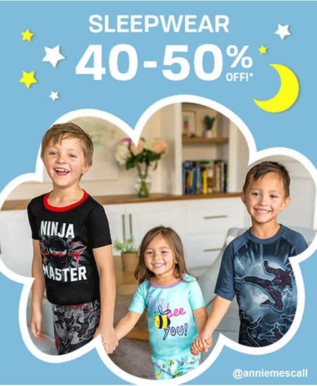 Sleepwear 40-50% Off from The Children's Place