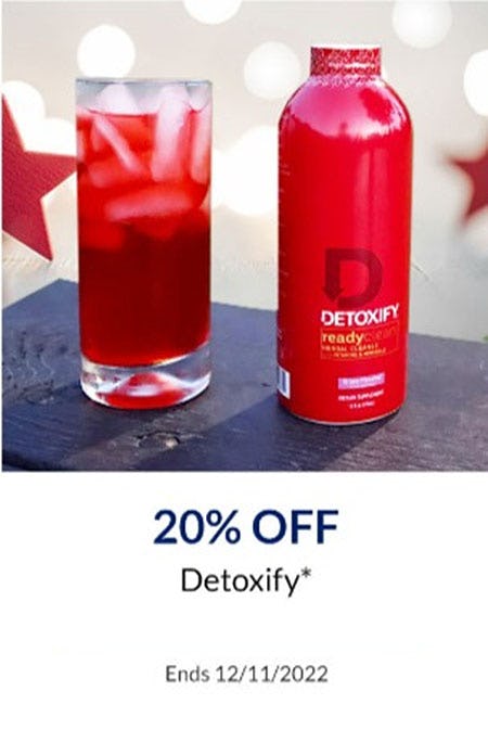 20% Off Detoxify from The Vitamin Shoppe