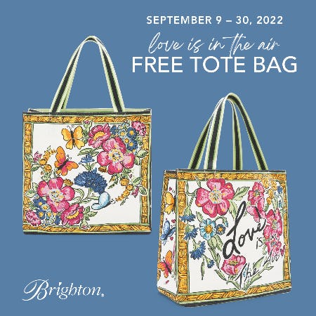 FREE* Love is in the Air Tote Bag from Brighton
