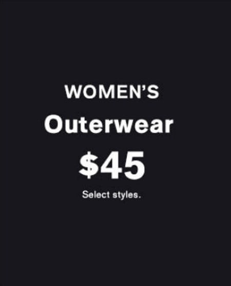 $45 Women's Outerwear from Express Factory
