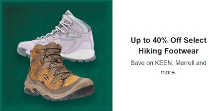 Up to 40% Off Select Hiking Footwear from Dicks Sporting Goods
