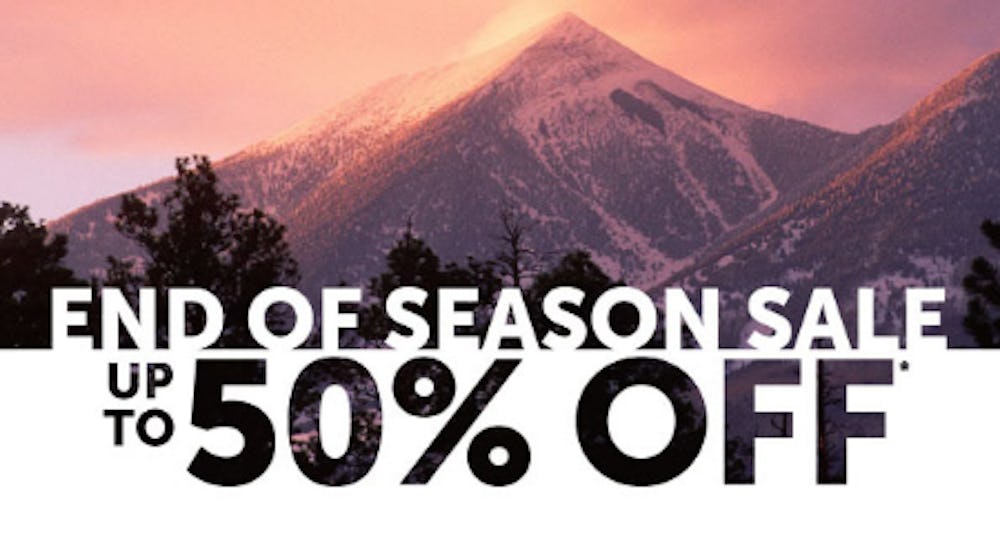 End Of Season Sale Up to 50% Off