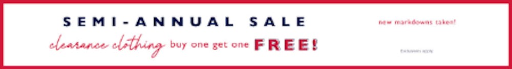 Clearance Clothing Buy One Get One Free