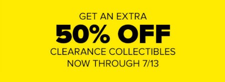 Extra 50% Off Clearance Collectibles from GameStop