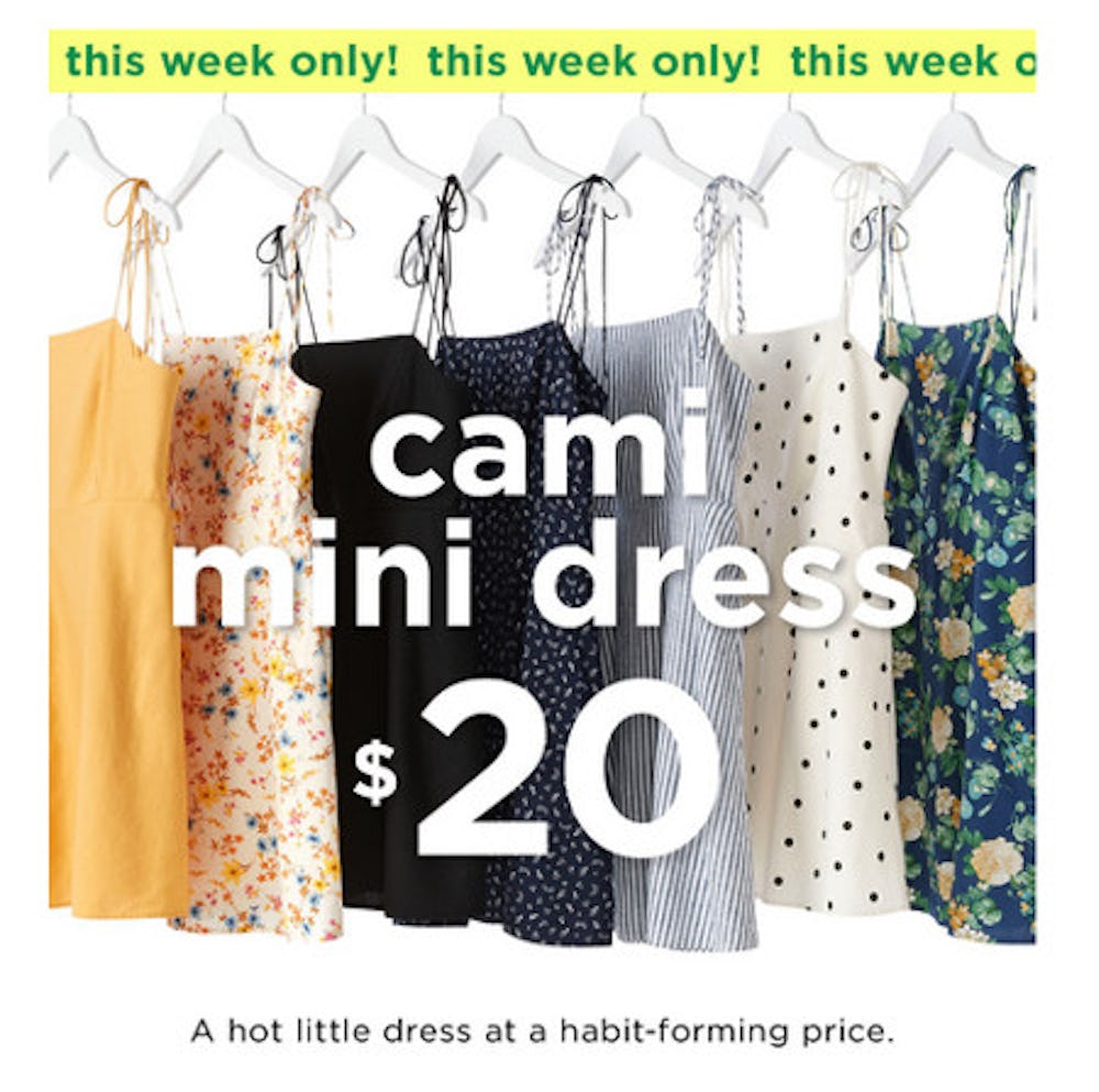 $20 Cami Mini Dress