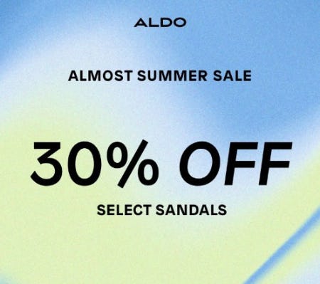 30% Off Select Sandals