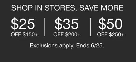 $25 Off $150+, $35 Off $200+, $50 Off $250+ from Gap