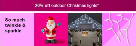 20% Off Outdoor Christmas Lights