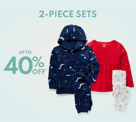2-Piece Sets up to 40% Off from Carter's Oshkosh